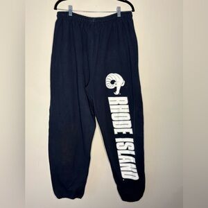 MV Sport Men’s Navy Joggers with University of Rhode Island Logo